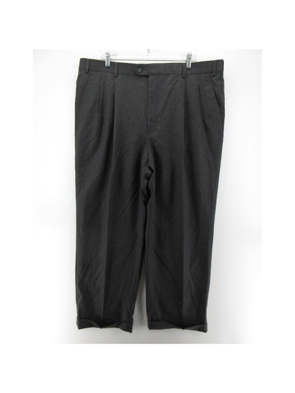 Caracciolo Pants 42X30 Lanificio Comero Wool Pleated Trousers Italy NEW